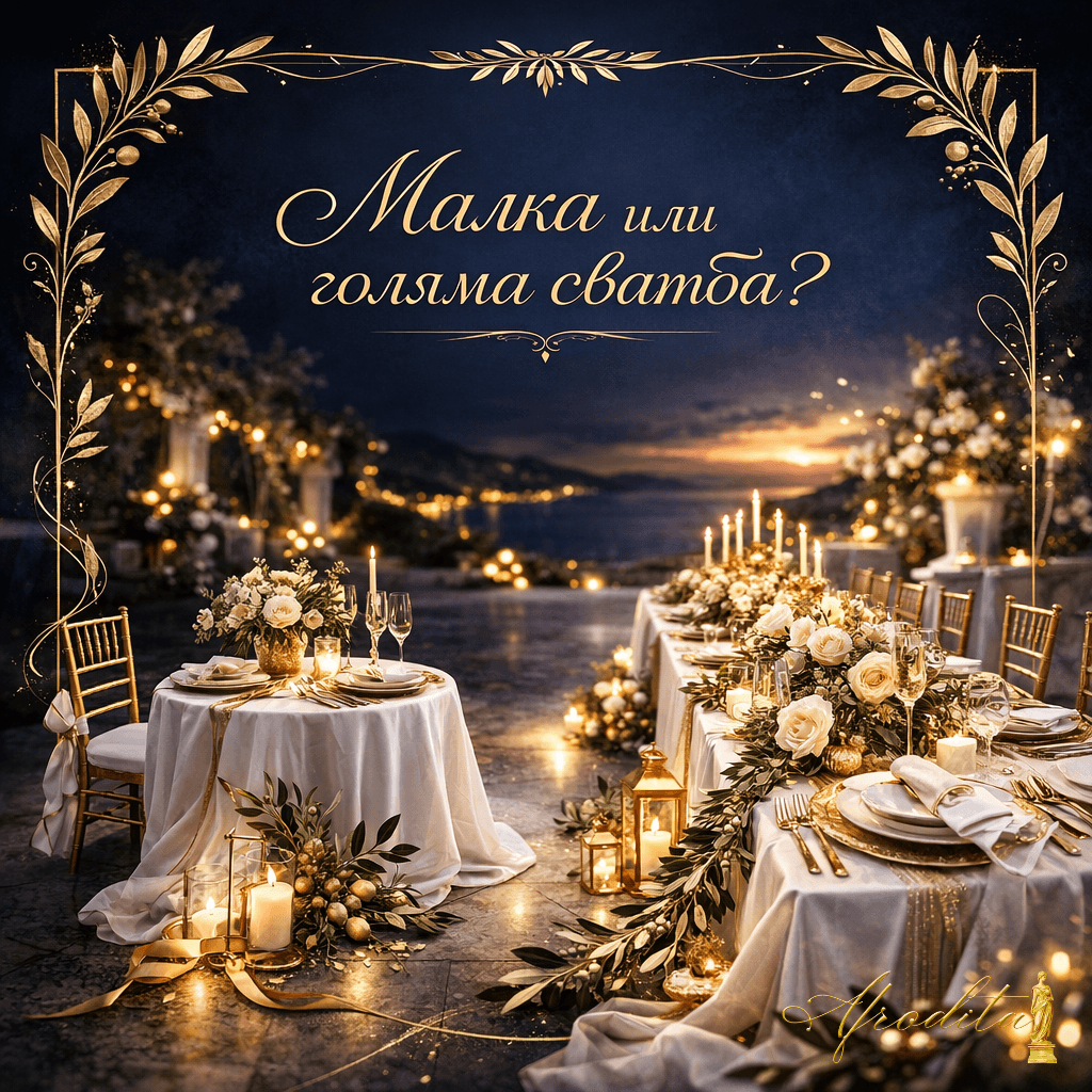 Малка или голяма сватба в Бургас – как да изберете перфектния формат за вашия специален ден